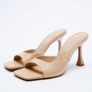 Zara Mule Heeled Sandals